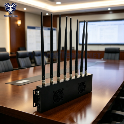 Comprar 8-Antenna telefone celular e bloqueador de sinal de interferência GPS para locais de reuniões de liderança sênior Fabricação em linha
