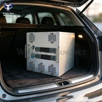 Comprar Bloqueador de drones montado em veículo de 10 canais e 500W para longa distância Fabricação em linha