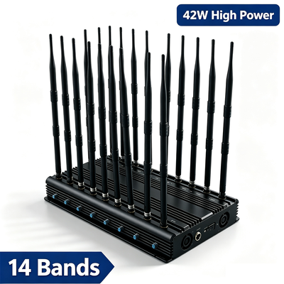 Comprar Interruptor de sinal de desktop de 14 bandas de 42 W com antena omnidirecional para 4G LTE 5G WiFi GPS VHF UHF Lojack Fabricação em linha