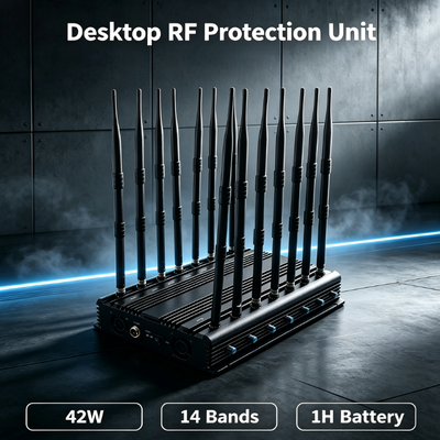 Comprar Interruptor de sinal de computador de 14 bandas de 42 W com antena omnidireccional para bloqueio de múltiplas frequências Fabricação em linha