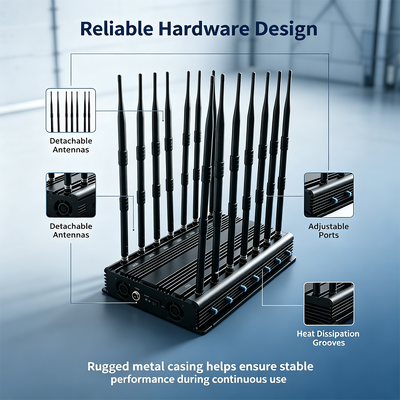 Comprar Interruptor de sinal de computador de 42W com 14 bandas e antena omnidirecional para bloqueio de sinal de banda completa Fabricação em linha