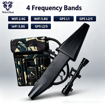 Comprar Jammer de Drone de Mochila 120W 4-Band GPS L1 L2 L5 Wi-Fi Duplo 2.4G/5.8G Sistema Anti-Drone Fabricação em linha