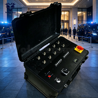 Comprar Interruptor de sinal portátil externo com bateria embutida Frequências personalizáveis para reuniões temporárias de alto perfil e eventos VIP Fabricação em linha