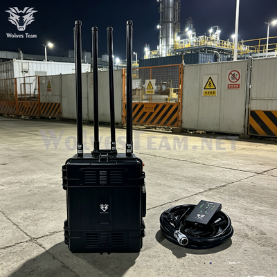 Comprar 500-2000M Jammer de Sinal Combinado em Maleta com Rodas de Alta Potência e Longo Alcance, Canais de Frequência Personalizáveis para Depósitos de Petróleo, Refinarias e Locais Perigosos Petroquímicos Fabricação em linha
