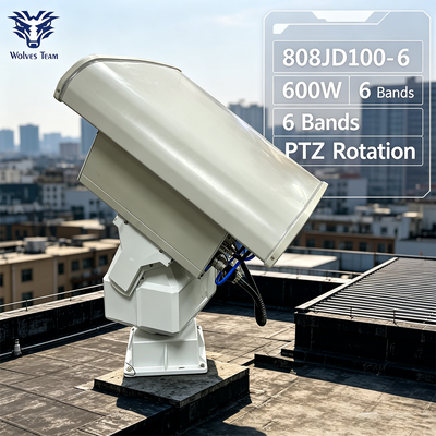 Comprar 600W 6 bandas PTZ Drone Jammer com antena direcional - Sistema anti-drone de alta potência Fabricação em linha