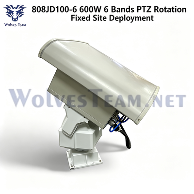 Comprar Sistema PTZ anti-drone direcional de 6 bandas de 600 W para interferência de drones de longo alcance Fabricação em linha