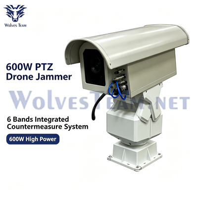 Comprar 600W 6 canais PTZ Direcional UAV Jammer com sistema de refrigeração inteligente Fabricação em linha