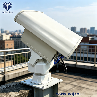 Comprar 600W 6-Band Direcional PTZ Drone Jammer para Operações Táticas com Sistema de Resfriamento Inteligente Fabricação em linha