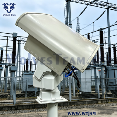 Comprar Bloqueador de Sinal Direcional PTZ de 6 Bandas 600W Anti Drone Jammer para Infraestrutura Crítica Fabricação em linha