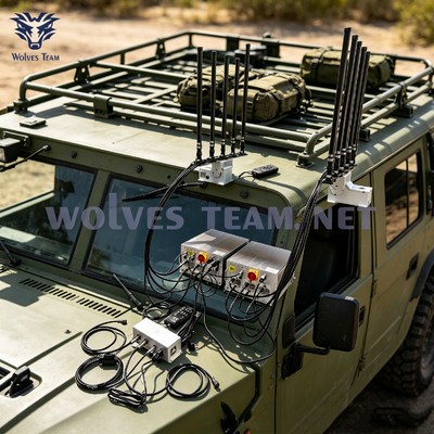 Comprar Dispositivo de proteção contra UAV instalado no telhado do veículo Supressão multibanda para WiFi 2.4G/5.8G e GPS, operação estável resistente ao deserto para segurança de comboio VIP Fabricação em linha