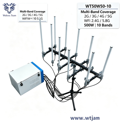 Comprar Interruptor de sinal portátil de 10 bandas de 500W para cobertura de telefone celular e WiFi Fabricação em linha