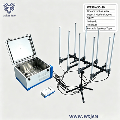 Comprar Interruptor de sinal portátil leve de 10 bandas de 500W para bloqueio WiFi DCS 5G 4G 3G GSM Fabricação em linha