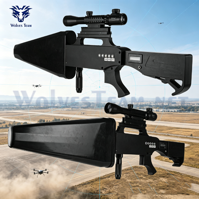Comprar Arma anti-drone portátil de longo alcance de 500 a 1000 m, dispositivo portátil de supressão de sinais de UAV para segurança do governo e do local Fabricação em linha