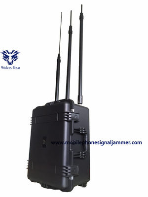 Portátil personalize o jammer da frequência ultraelevada do VHF da G/M CDMA 3G 4G 5G WiFi do poder superior da frequência
