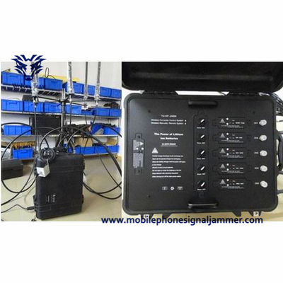 Portátil personalize o jammer da frequência ultraelevada do VHF da G/M CDMA 3G 4G 5G WiFi do poder superior da frequência