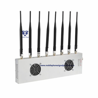 o bloqueio da G/M 3G 4G 5G do poder superior do jammer do sinal do telefone celular dos canais 70W 7 varia 100 medidores