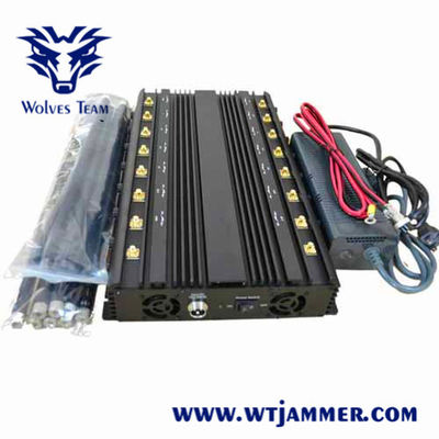 Jammer do sinal do telefone celular de UMTS 3G/GSM800/900MHz 4G 5G que bloqueia a escala até 40m