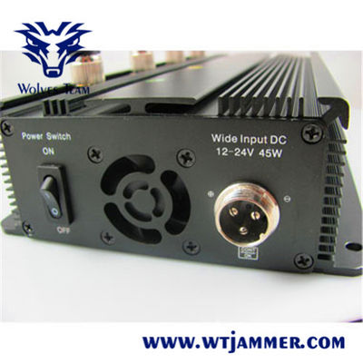 Jammer do sinal do telefone celular de UMTS 3G/GSM800/900MHz 4G 5G que bloqueia a escala até 40m
