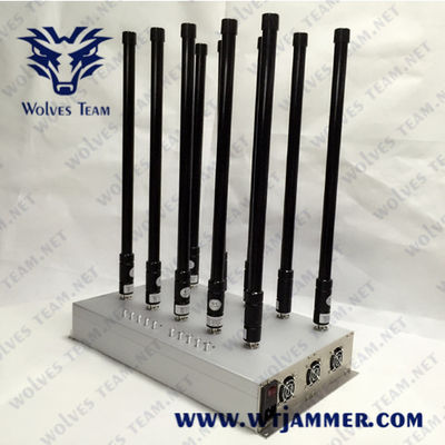 Jammer GPS WiFi do sinal do telefone celular da frequência ultraelevada G/M 3G 4G 5G do VHF/uso da sala de reunião jammer de Bluetooth Lojack