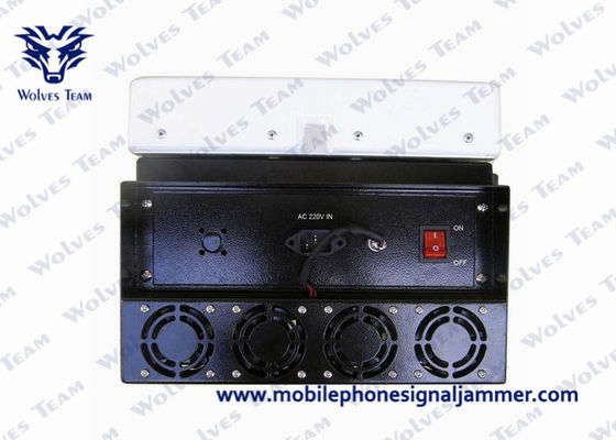 Jammer de prisão poderoso Jammer de celular WiFi Bluetooth com painel direcional Antenas