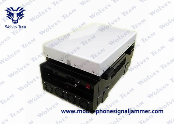 Jammer de prisão poderoso Jammer de celular WiFi Bluetooth com painel direcional Antenas