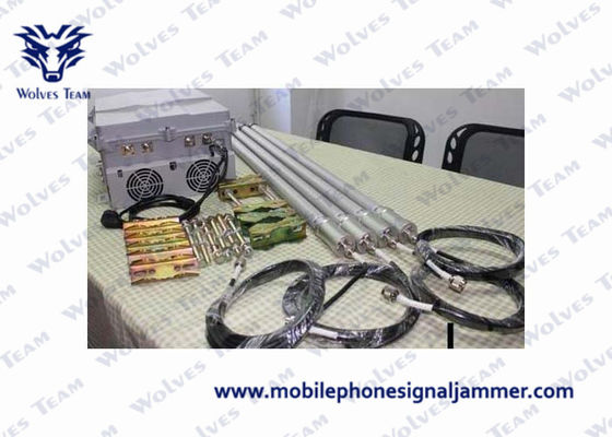 Jammer da bomba do trem da resistência da poeira, jammer do sinal de Wifi do telefone celular que bloqueia a escala 100m