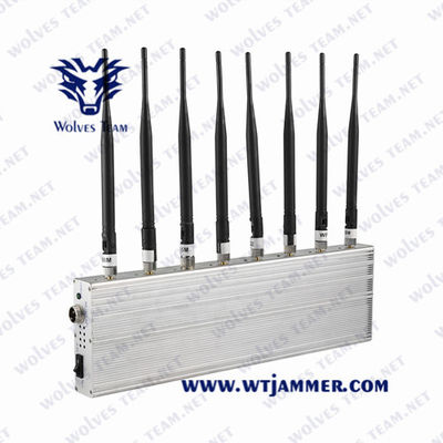 jammer do sinal de WiFi Bluetooth do VHF da frequência ultraelevada de 40m 18W 3G 4G