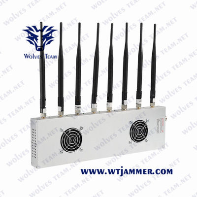 jammer do sinal de WiFi Bluetooth do VHF da frequência ultraelevada de 40m 18W 3G 4G