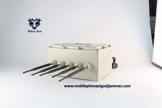 Bloqueador de bloqueio de sinal de celular inteligente WiFi Bluetooth / 5G / GPS / Lojack / UHF / VHF Bloqueador de sinal de 150 metros de alcance