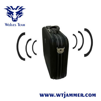 Jammer portátil do sinal da frequência ultraelevada do VHF do projeto 30W WiFi GPS da pasta