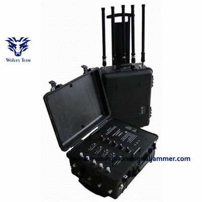 jammer portátil do sinal de GPS WiFi 2.4G das faixas 250W 8