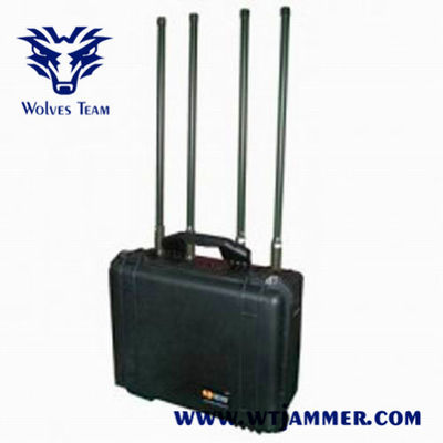 Telescópio portátil do laser do IR da pasta que bloqueia a escala 3500 de anti medidores construtor do sinal de WIFI GPS do jammer do zangão do Uav