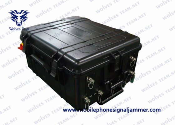 Jammer poderoso grande do veículo impermeável todo o jammer do sinal do telefone celular 5G/jammer sinal de Wifi/Bluetooth 2.4g 5.8g