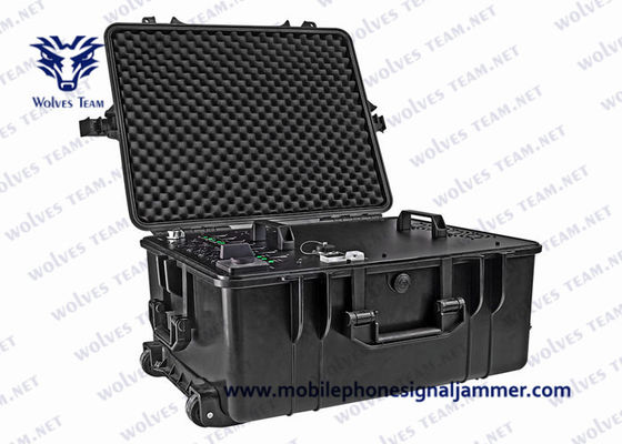 Jammer poderoso grande do veículo impermeável todo o jammer do sinal do telefone celular 5G/jammer sinal de Wifi/Bluetooth 2.4g 5.8g