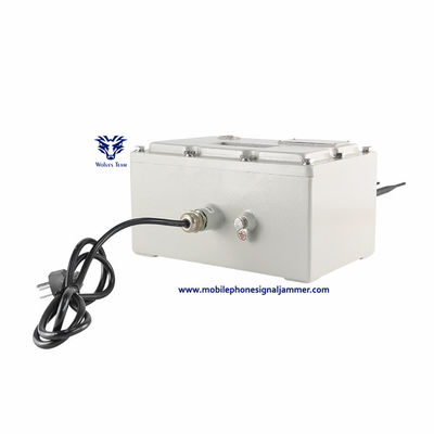 Uso de utilização impermeável exterior do jammer da prisão do sinal do zangão para o jammer do sinal de 80W 120m WiFi2.4G Bluetooth