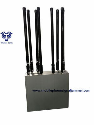 Jammer interno do sinal 55W de GPS 50m do VHF da frequência ultraelevada de WIFI