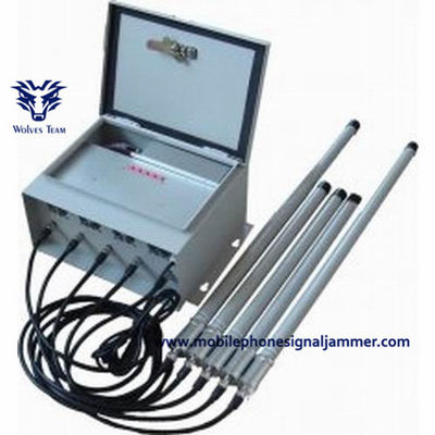 Jammer exterior impermeável do jammer GSM800/GSM900/GSM1800/GSM1900/3G/4G/5G do sinal do telefone celular