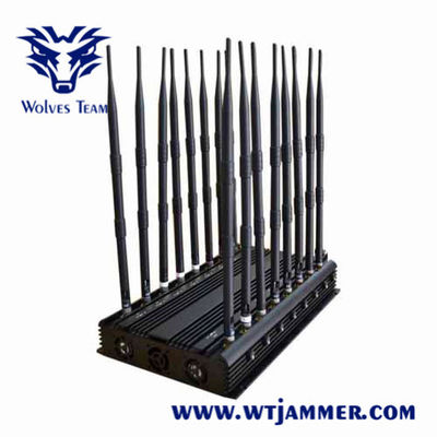 18 antenas 60M todos em um jammer do sinal do telefone celular de GPS WiFi