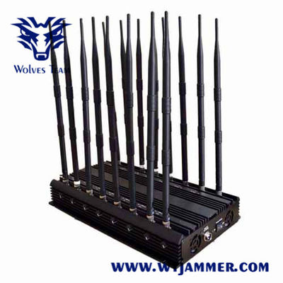 18 antenas 60M todos em um jammer do sinal do telefone celular de GPS WiFi