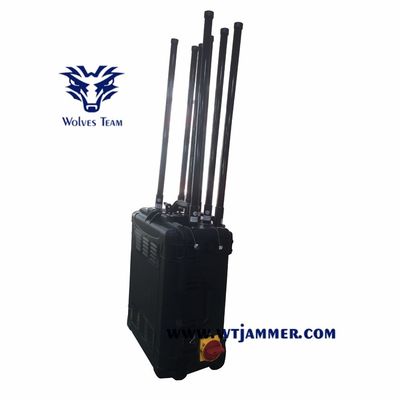 Jammer do sinal do telefone celular do RF WIFI do jammer da bomba do veículo com o trem do DDS que bloqueia o sistema