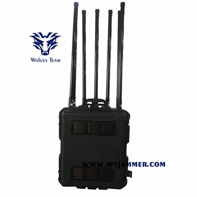Jammer do sinal do telefone celular do RF WIFI do jammer da bomba do veículo com o trem do DDS que bloqueia o sistema