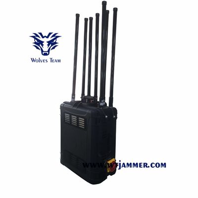 Jammer do sinal do telefone celular do RF WIFI do jammer da bomba do veículo com o trem do DDS que bloqueia o sistema