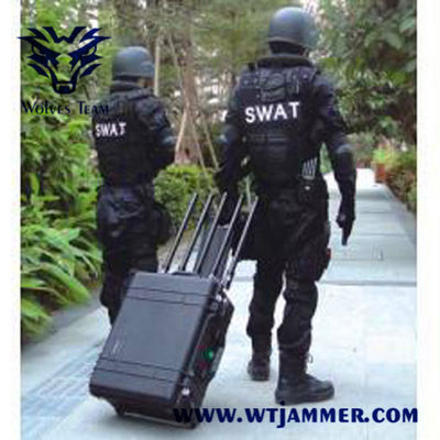 8 jammer militar portátil do sinal do poder superior 200W G/M GPS 3G 4G 5G WIFI das faixas