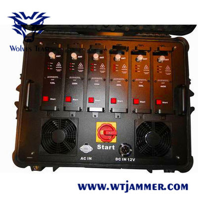 Frequências 20 do RF - 6000Mhz Waterproof o jammer do sinal do telefone celular
