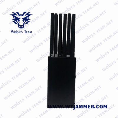 12 jammer Handheld do sinal do VHF 25m da frequência ultraelevada das faixas CDMA 12W