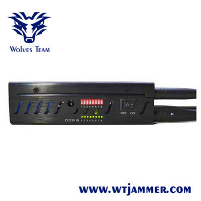 8 jammer do telefone celular da antena 20M 6W WiFi 3G 4G