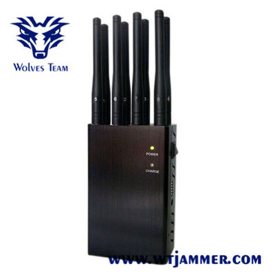 8 jammer do telefone celular da antena 20M 6W WiFi 3G 4G