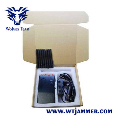 8 jammer do telefone celular da antena 20M 6W WiFi 3G 4G