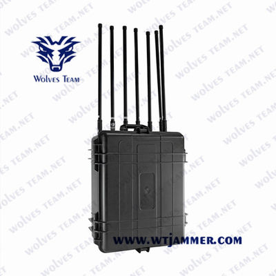 Faixa completa 2000m jammer do telefone celular do veículo de 1300 watts DDS