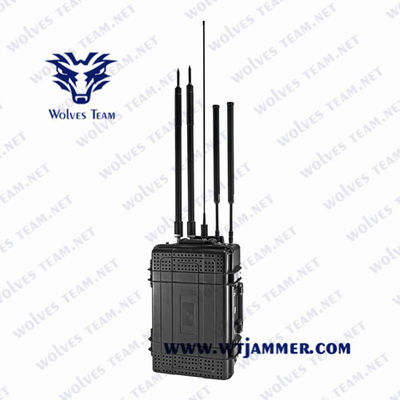 Faixa completa 2000m jammer do telefone celular do veículo de 1300 watts DDS